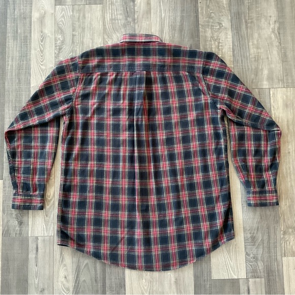 VTG LL Bean Scotch Plaid Flannel Shirt
# 0MT38
Men’s Large TALL
Black Red Green - Picture 4 of 7